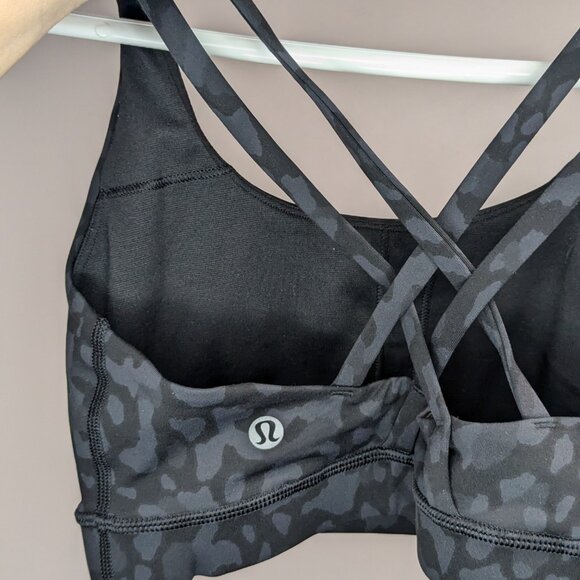 Lululemon The Energy Bra Incognito Camo Coal Size 6 - Picture 4 of 4